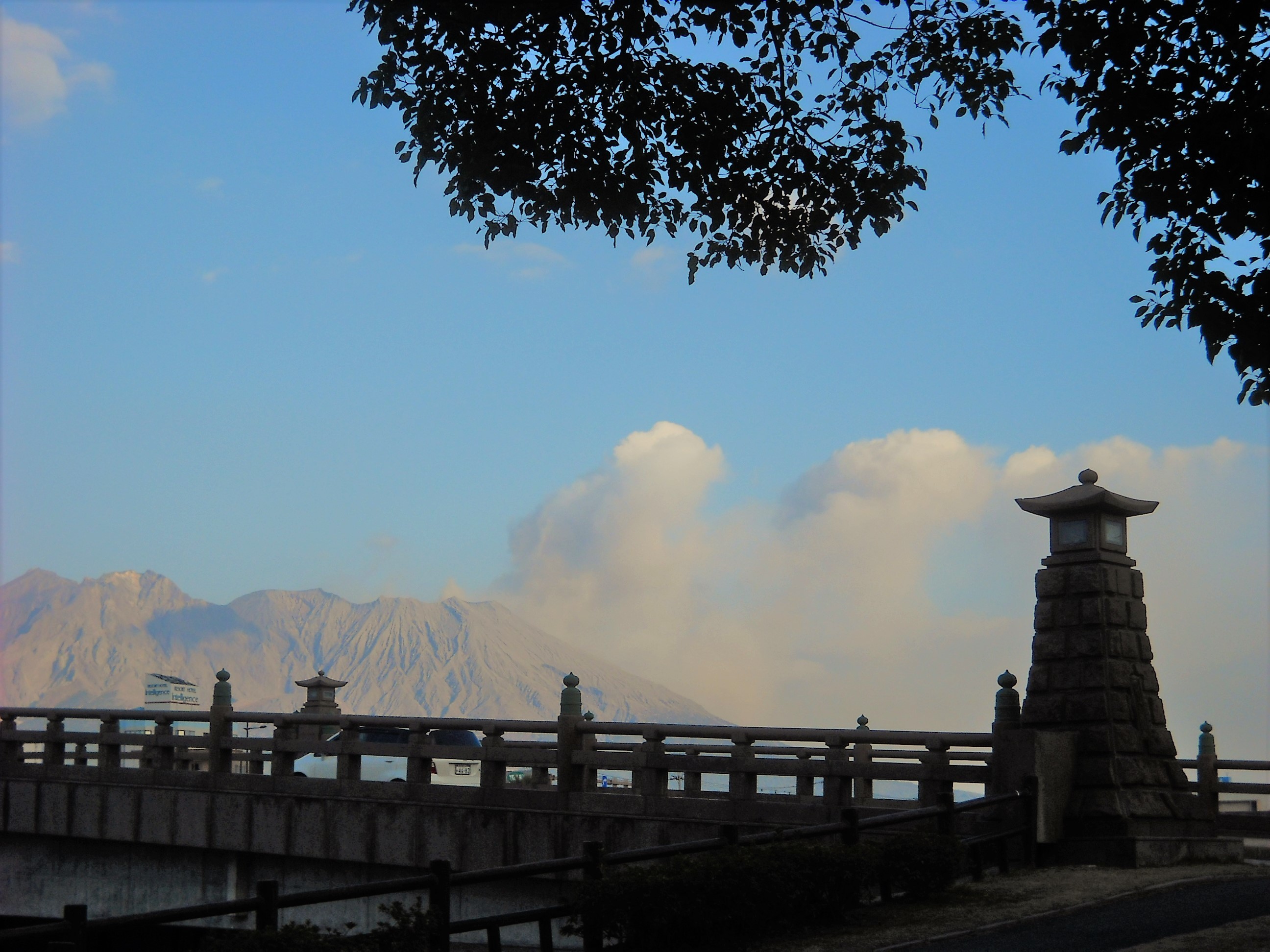 天保山橋と桜島