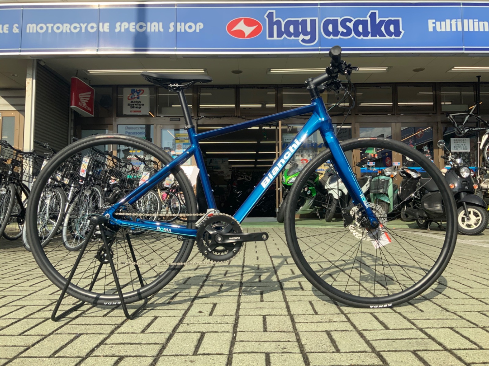 ビアンキらしくないオシャレカラー 自転車 ハヤサカクロスバイクブログ