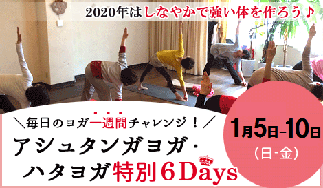 アシュタンガヨガ･ハタヨガ&瞑想　特別6Days  アナオヨウコ 京都ヨガ・IYC京都